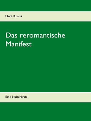 cover image of Das reromantische Manifest